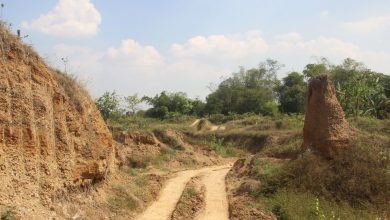 Jalan menuju lokasi galian c desa klumpit gebog kudus foto sup (2)