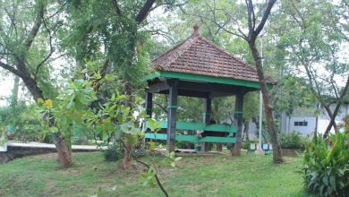 Salah satu gazebo di TPA Tanjungrejo Jekulo Kudus sebelum diratakan dengan tanah Foto Sup