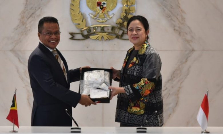 Ketua DPR RI Puan Maharani dan Ketua Parlemen Republik Timor Leste di Jakarta Selasa ( 23/8/2022) Foto Istimewa