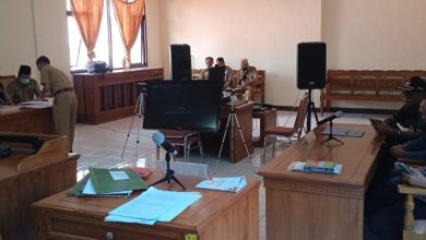 Di dalam ruang sidang KIP Jawa Tengah di Semarang, Senin 29/8/2022