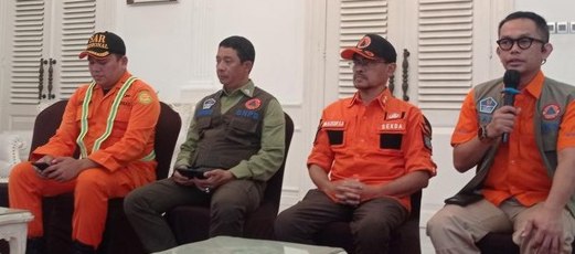 Tim tanggap darurat bencana gempa Cianjur Jabar dalam jumpa pers di pendopo kabupaten setempat Jumat ( 25/11/2022) foto istimewa