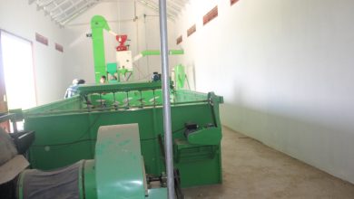 Mesin pengering dan bed dryer Lumbung Pangan Masyarakat (LPM)Desa Tanjunganom Gabus Pati. Foto SUp
